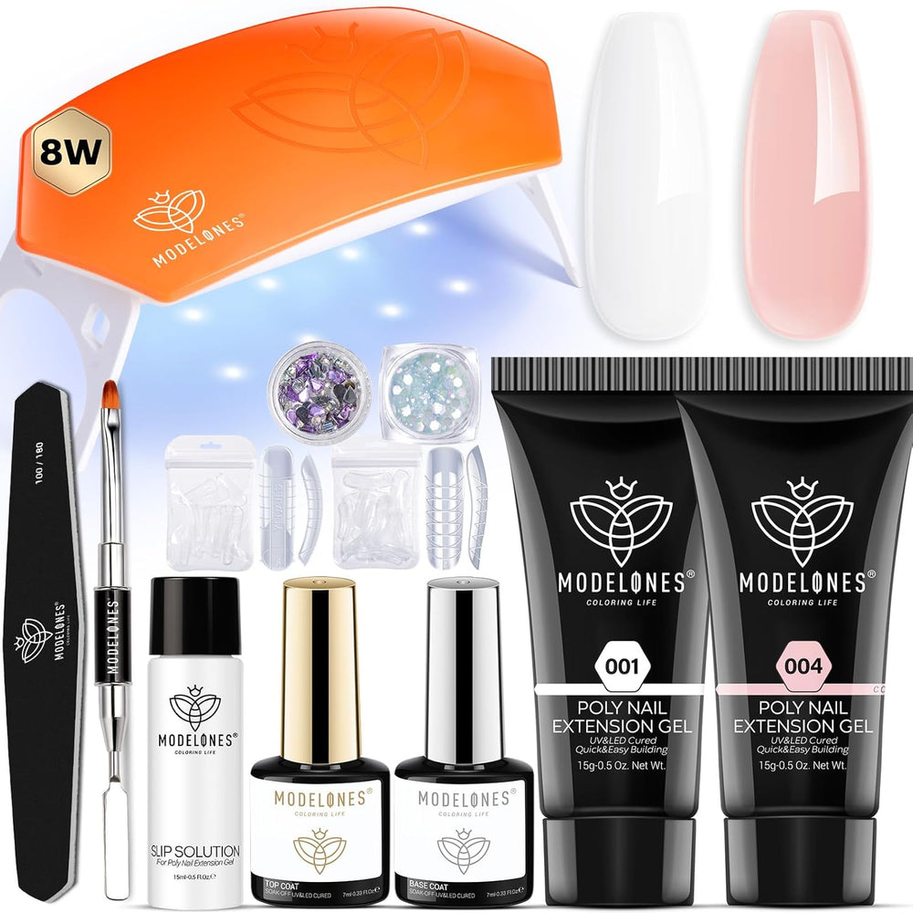 Modelones STARTER KIT: Poly Gel Nail Kit - Rhinestone