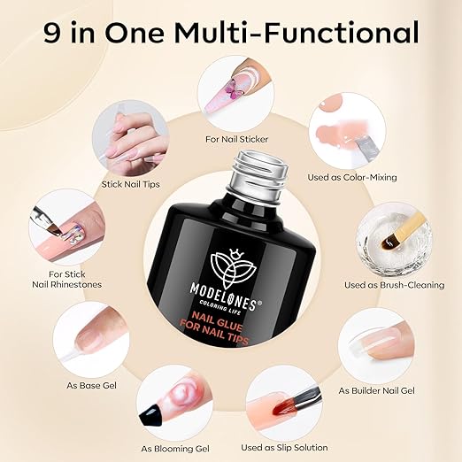 9-In-1 Nail Glue & Builder Gel 15ml