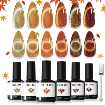 Modelones 6 pcs. Cat eye Gel Set. Fall