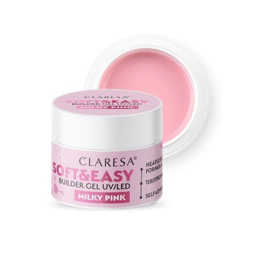 Claresa Soft & Easy Builder gel - Milky pink 45g.